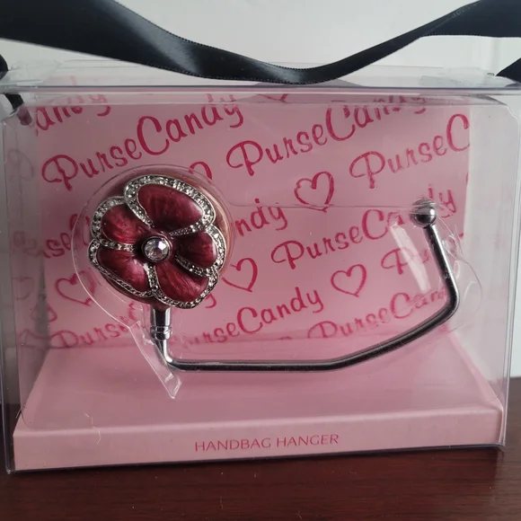 Sicura Purse Candy Handbag Hanger Set with Pink and Silver Accents - Picture 5 of 8